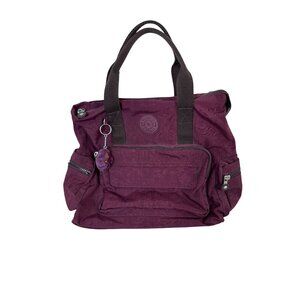 Kipling alvy purple tote bag